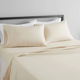 King Ivory 100-Percent Egyptian Cotton 1000 Thread Count 4-Piece Sheet Set