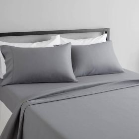 Queen Silver Grey 100-Percent Egyptian Cotton 1000 Thread Count Sheet Set