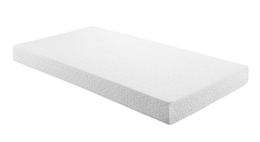 6-inch Twin Size Bed Mattress Gel-Infused Memory Foam Mattress, Firm, White, Mattress in a Box