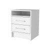 Philadelphia Nightstand, Two Drawers, Concealed Shelf