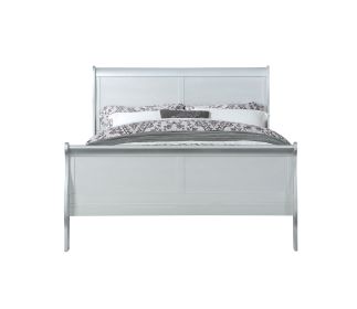 Louis Philippe Platinum Finish E. King Bed