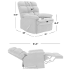 The Granada Recliner in Sage Gray