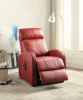 Ricardo Red PU Recliner w/ Power Lift