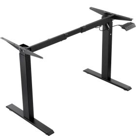 VEVOR Standing Desk Frame, Adjustable 27.6-46.1 inch Height & 35.4-53.2 inch Length Electric Stand Up Computer Desk Legs