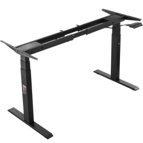 VEVOR Standing Desk Frame Dual Motor, Adjustable 26"-50.8" Height & 43.3"-70.1" Length Electric Stand Up Computer Desk Legs