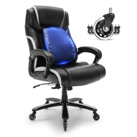 VEVOR Heavy Duty Executive Office Chair with Cutting-edge Adjustable Lumbar Support for Long Hours, Big and Tall 400lbs Office Chair