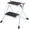 VEVOR Step Ladder 2-Step 330lbs Capacity, Ergonomic Folding Steel Step Stool with Wide Anti-Slip Pedal, Sturdy Step Stool for Adults Toddlers