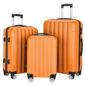 3-in-1 Multifunctional Large Capacity Traveling Storage Suitcase Luggage Set Orange