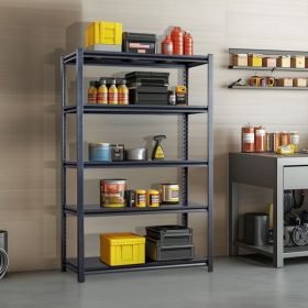 78" H Adjustable Garage Shelves, 5-Tier Heavy Duty Shelving Unit