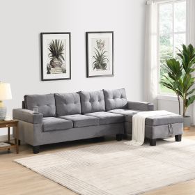 Sectional Sofa Set for Living Room with L Shape Chaise Lounge