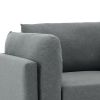 Modern Oversized Armchair with Ottoman, Single Sofa with Lumbar Support, Accent Chair, Reading Chair for Bedroom, Living Room, Dark Grey