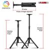 5 Core Speaker Stand Tripod Floor Heavy Duty Adjustable 24 to 36 Inch DJ Studio Short Monitor Stands Pole Mount - SS HD 3FT BLK WOB