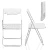 6 Pack Plastic Folding Chairs, Lightweight Stackable Commercial Chairs, Portable Event Seats Indoor Outdoor for Home Event Party Picnic School Wedding