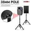 5 Core Speaker Stand Tripod Floor Heavy Duty Adjustable 24 to 36 Inch DJ Studio Short Monitor Stands Pole Mount - SS HD 3FT BLK WOB