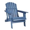 Oversize Wooden Outdoor Folding Adirondack Chair with Pre-Assembled BackRest & SeatBoard, Wood Patio Chair for Garden Backyard Porch Pool Deck Firepit