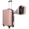 3-in-1 Multifunctional Large Capacity Traveling Storage Suitcase Luggage Set Rose Gold