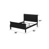 Louis Philippe Black Finish E. King Bed