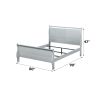 Louis Philippe Platinum Finish E. King Bed