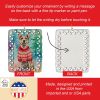 Australian Cattle Dog Christmas Porcelain Ornament Christmas Tree Hanging Decorations for Home Christmas Holiday, Rectangle, Gift, Multicolor