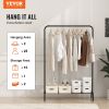 VEVOR Clothes Rack, Heavy Duty Clothing Garment Rack with Hanging Rod and Bottom Storage Area, Clothing Rack for Bedroom Guest Room