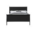 Louis Philippe Black Finish E. King Bed