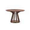 47.24 Inch Saving Place Table,Wooden Dining Table for 4 Persons,Modern Design Round Kitchen Table with Sturdy Pedestal for Living Room,Apartment