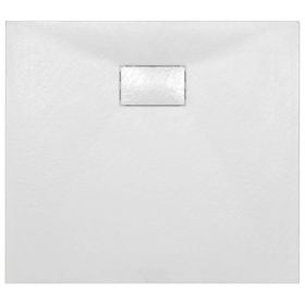 vidaXL Shower Base Tray SMC White 90x80 cm