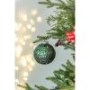 D3.9" Christmas Ball Ornaments, Glass Decorative Hanging Ball Christmas Tree Ornaments for Holiday Party Decorations, Set of 6