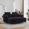 [New] Deep Seat Sectional Sofa, Comfortable Cloud Sofa with Ottomans, loveseat or 4-seater Sofa