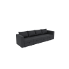 Livelylodge Modular Sectional Sofa with Wooden Frame and Pull-Out Bed, Convertible Couch for Living Room, Available in Black, White, and Gray