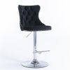 Furniture,Swivel Velvet Barstools Adjusatble Seat Height from 25-33 Inch