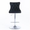 Furniture,Swivel Velvet Barstools Adjusatble Seat Height from 25-33 Inch